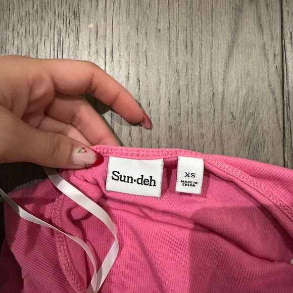 Pink Halter Crop Top - Picture 2 of 2